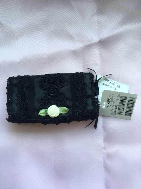 ジュエリーポーチ ブラック レース アクセサリーポーチ ブラック レース 未使用 アクセサリーケース拍卖