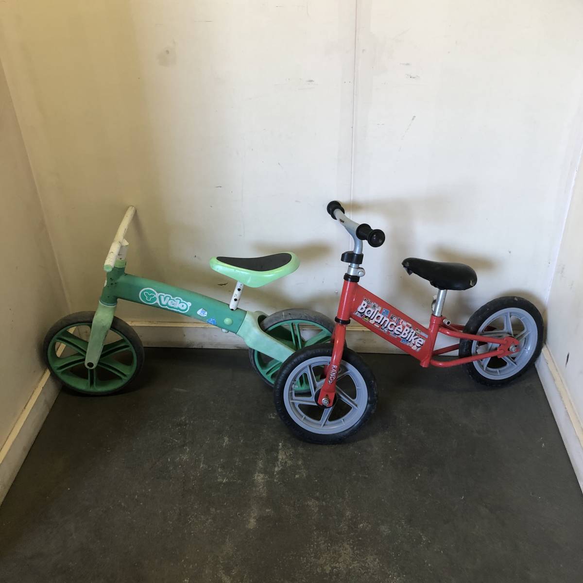 334◆2台セット/Balance Bike / RANGS /Y Velo/ペダルなし / バランスバイク / 自転車 / 子供用 / 遊具 /乗用玩具/現状品/ 岐阜発 11/27拍卖