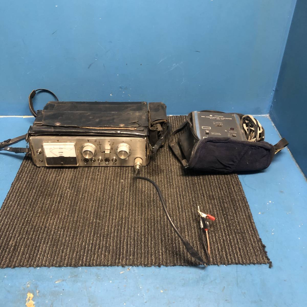 ◆ TV電界強度計 クロスハッチジェネレーター セット 無電テレビ工業 測定 計測 業務 レトロ 機械 動作未確認 現状品 岐阜発 11/27拍卖