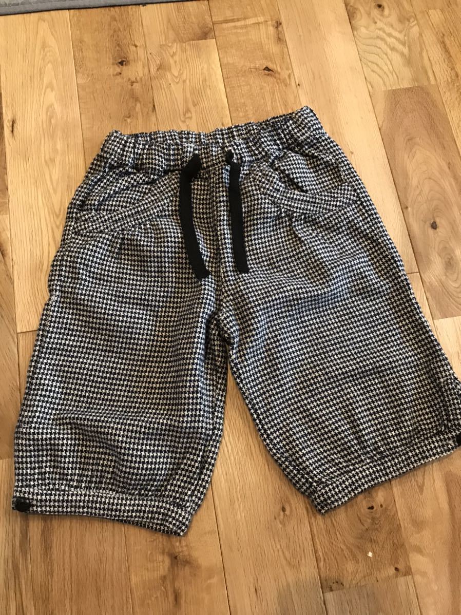 美品 SHIPS キッズ 千鳥柄 冬生地 パンツ 120センチ 男の子拍卖