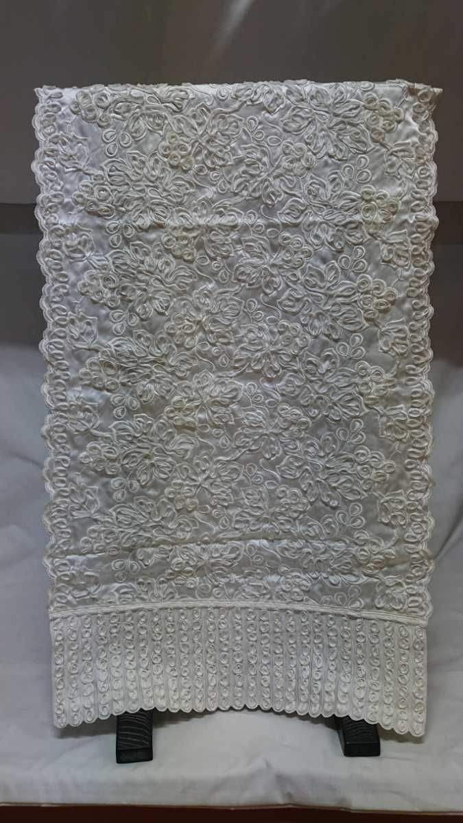 新品 ショール 寿光織 正絹 1 白生地 ストール 未仕立 留袖 色留袖 訪問着 振袖 附下げ 小紋 普段着等のお着物に 古布 防寒 送料無料拍卖