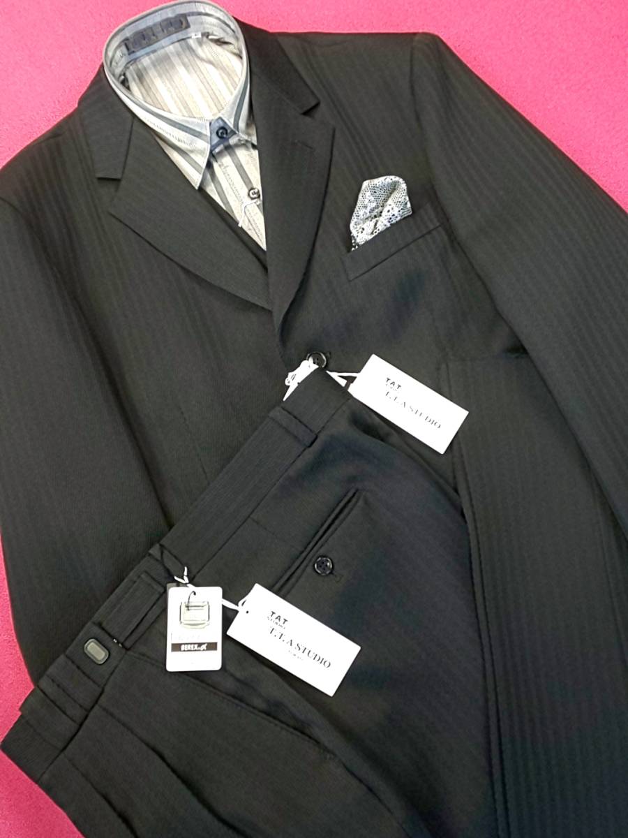 新品 SALE!! 送料無料 T.T.A 三ッ釦 スリーピース ツータック BMサイズ ゆったり パーティー 結婚式 ステージ衣装 日本製 061-7556-1 拍卖