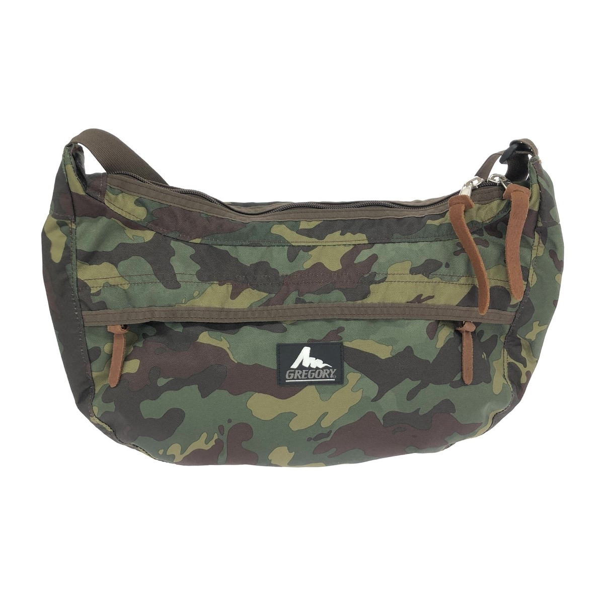 良好◆GREGORY グレゴリー ショルダーバッグ ナイロン/迷彩 グリーン メンズ拍卖