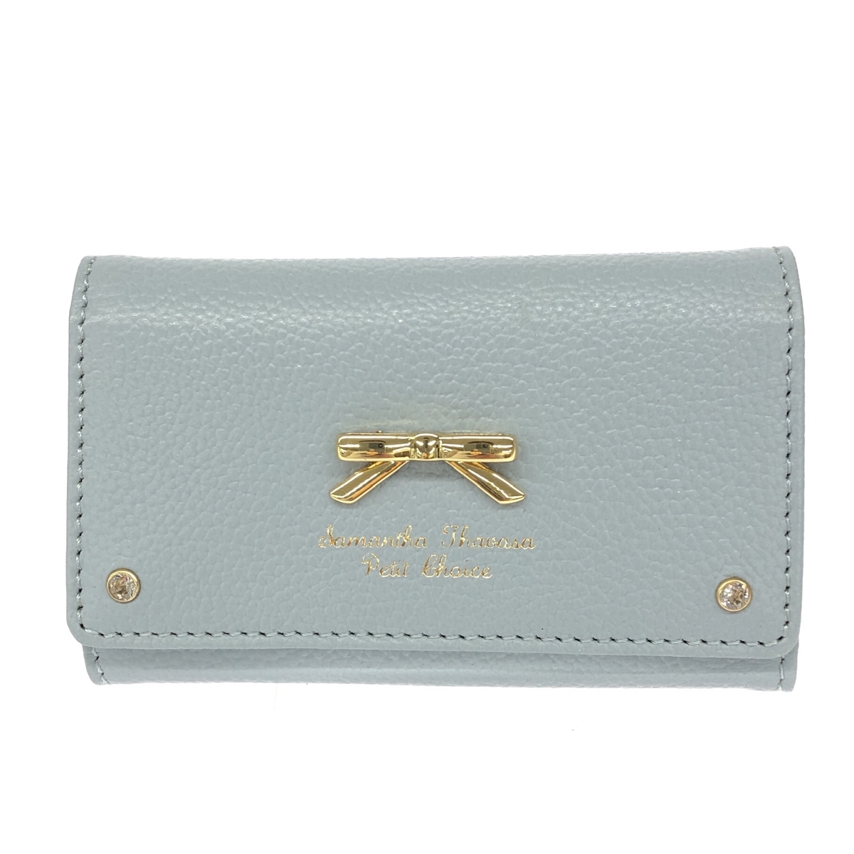 美品◆Samantha Thavasa Petit Choice サマンサタバサプチチョイス キーケース◆ ライトブルー レディース キーリング キーホルダー拍卖