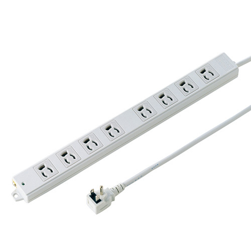 工事物件タップ 3P 8個口 5m L型プラグ 抜け止め マグネット付き TAP-K8L-5 サンワサプライ 送料無料 新品拍卖