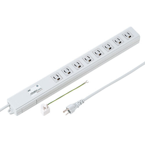 ノイズフィルタタップ 3P 8個口 2m ノイズフィルタ マグネット 抜け止め TAP-3811NFN サンワサプライ 送料無料 新品拍卖