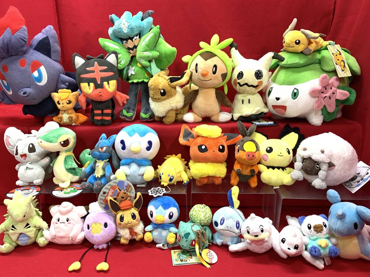 全て ポケモンセンター ぬいぐるみ マスコット まとめ オーガポン シェイミ ぶるぶる バチュル パッチワーク フシギダネ イーブイ M-1202-5拍卖