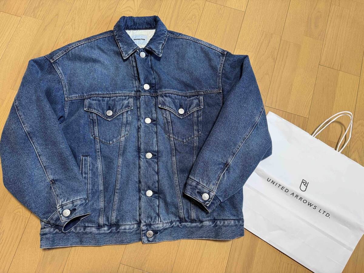 定価3,6万円!ユナイテッドアローズ Monkey time 3rd デニムジャケット M サード Gジャン 中綿入り 大戦 ラングラー 別注 限定 ロンハーマン拍卖
