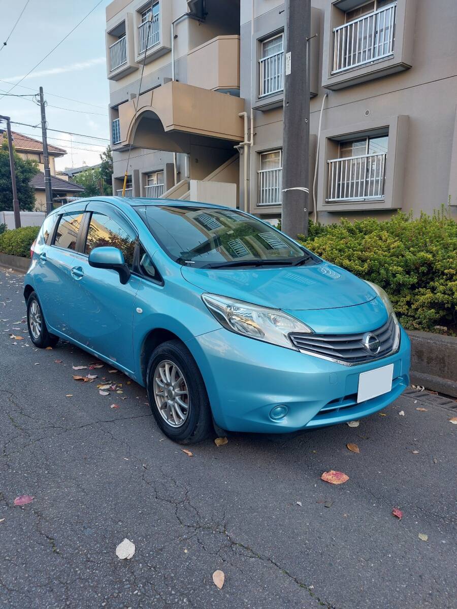 【平成25年】 日産ノート 44.000Km 車検:令和9年3月 TV/ナビ アイドリングストップ付拍卖