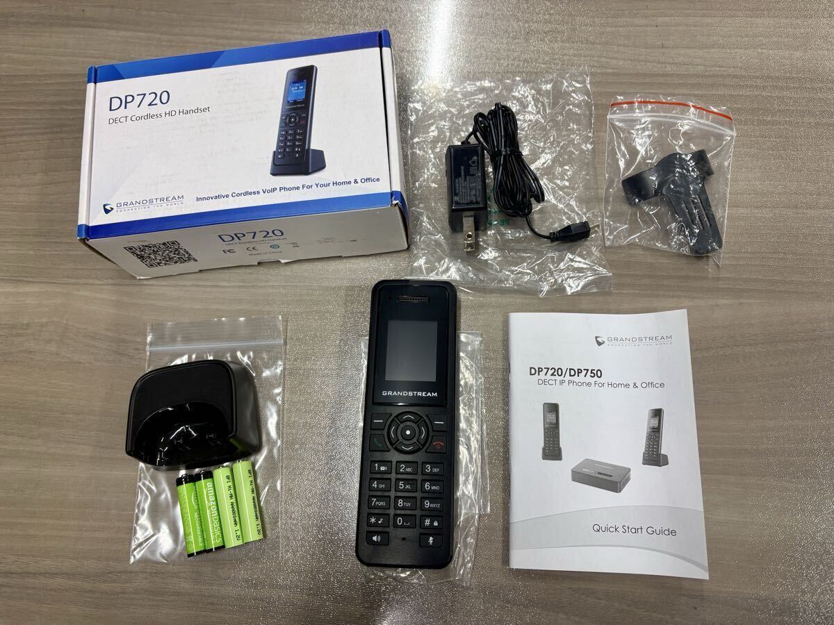 ■国内正規品 動作確認済 Grandstream DECT IPフォン ハンドセット DP720 子機 IP電話 SIP おまけ付き!! ダイワテクニカル拍卖