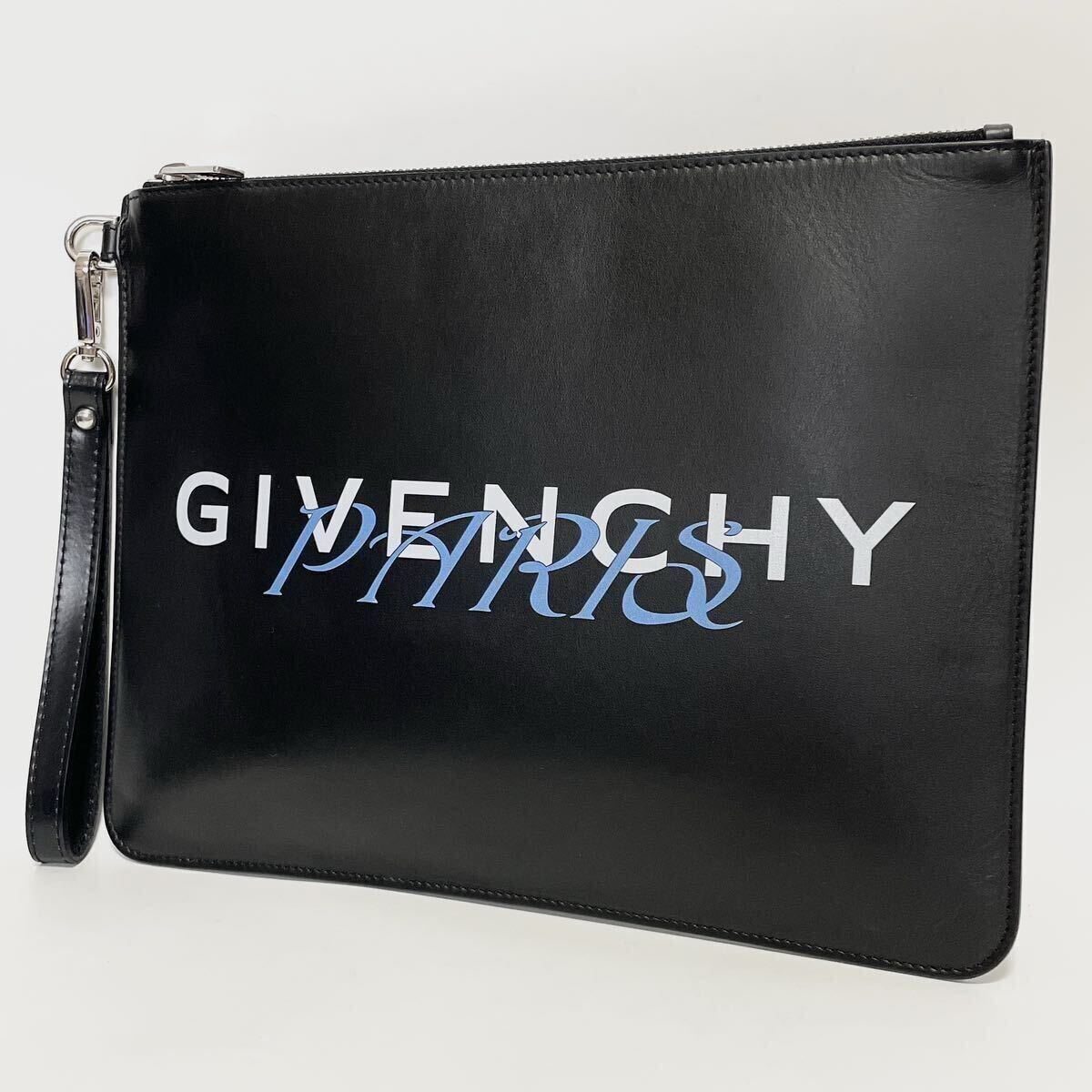 ★美品 GIVENCHY ジバンシィ クラッチバッグ セカンドバッグ ブラック 黒 メンズ 男性【鑑定済み 本物保証 】拍卖