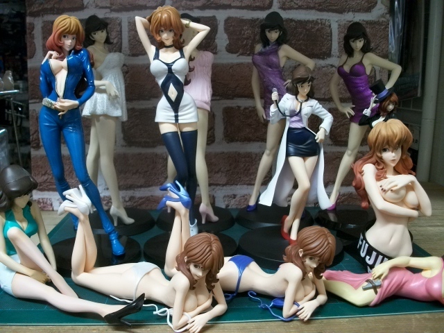 ルパン三世峰不二子フィギュア展示中古まとめてセット拍卖