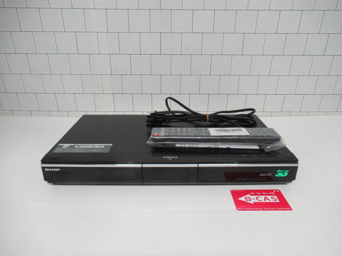 ◆◇◆◇動作確認済 1TB 2番組同時録画 SHARP シャープ AQUOS ブルーレイレコーダー BD-HDW80 新品リモコン 送料込◇◆◇◆拍卖