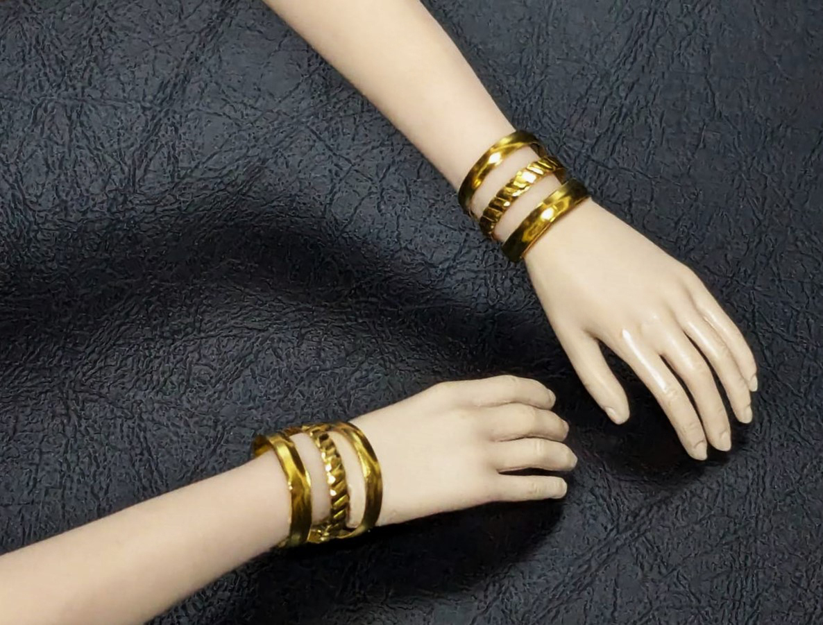 ■クールガール ファイセン Phicen VERYCOOL TBLeague 1/6ドール カスタムドール ブレスレット ゴールド (B2407477)拍卖