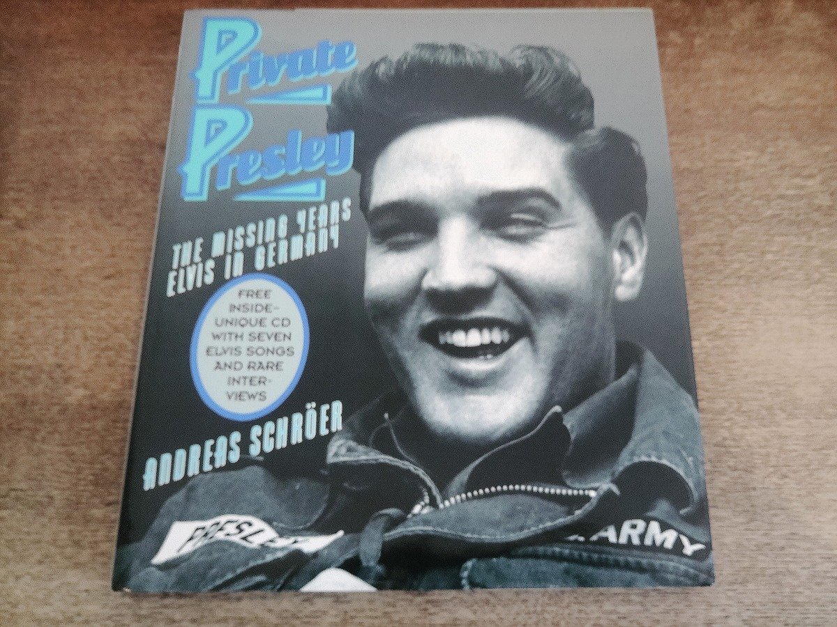 2512MK●洋書「エルヴィス・プレスリー Private Presley THE MISSING YEARS ELVIS IN GERMANY」Andreas Schroer/1993●未開封CD付拍卖