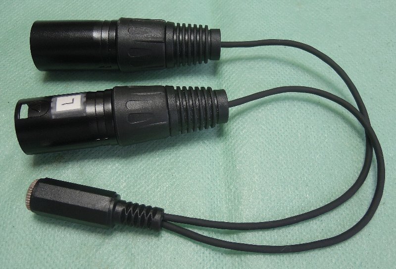 ステレオECMマイクをXLR(ファンタム)電源に対応する自作変換プラグ-019拍卖