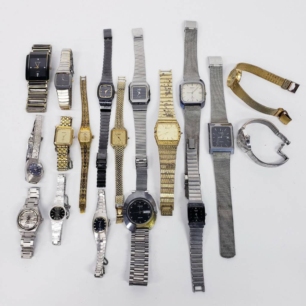 z/z/z/E123-517/RADO 腕時計 18点まとめ ラドー メンズ レディース 総重量:約843g拍卖