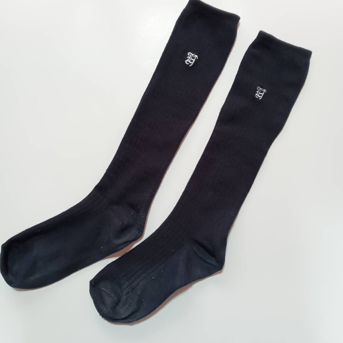 堀越高校指定 リブハイソックス ネイビー 拍卖