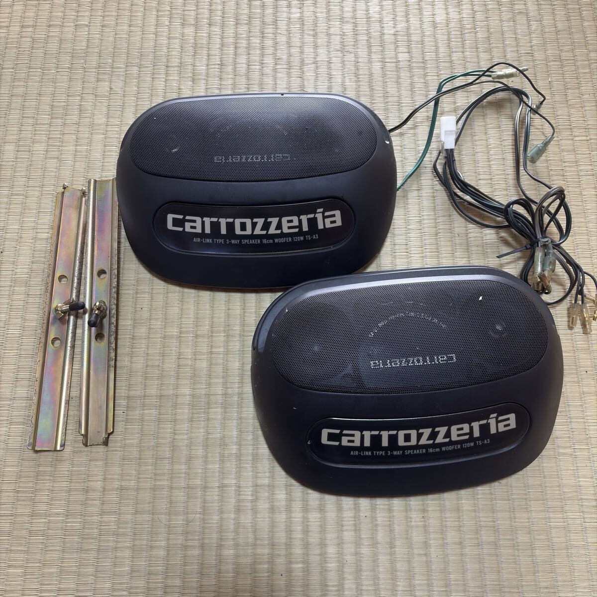 ★旧車 当時物 レトロ 希少★ Carrozzeria Pioneer TS-A3 エアリンク スピーカー ペア 動作確認済み 16cm 3WAY 120W カロッツェリア拍卖