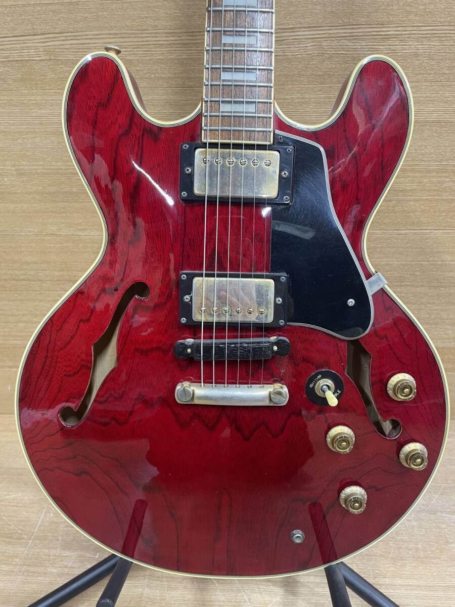 s20w104★1000円~★1980年代 Juno セミアコースティックギター SAS-620 ジュノ 整理品 ホビー カルチャー 楽器 器材 エレキギター 本体拍卖