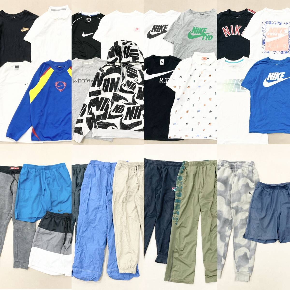★ NIKE ナイキ 26点 まとめ トップス ボトムス Tシャツ パーカ ジャージ スウェット サイズMIX メンズ スポーツブランド 卸 現状品 6.44kg拍卖