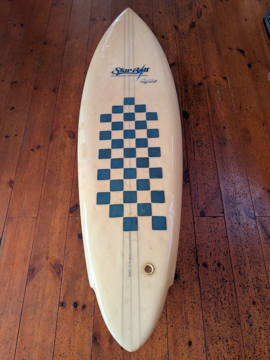 発送不可 引取り限定 貴重 ヴィンテージ スターボルト シングルフィン 中古 ローリーラッセル LightningBolt ジャンク 拍卖