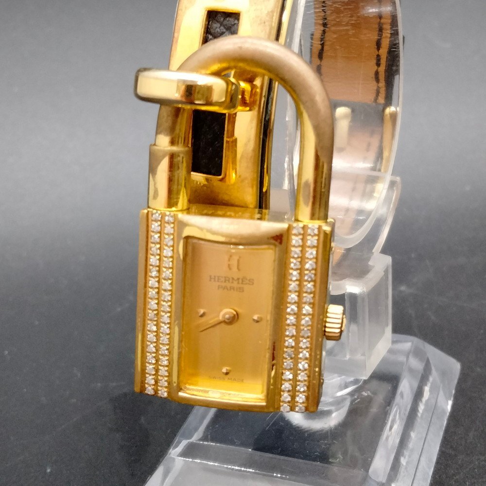 エルメス Hermes 腕時計 不動品 (ダイヤベゼル) レディース 3563260拍卖