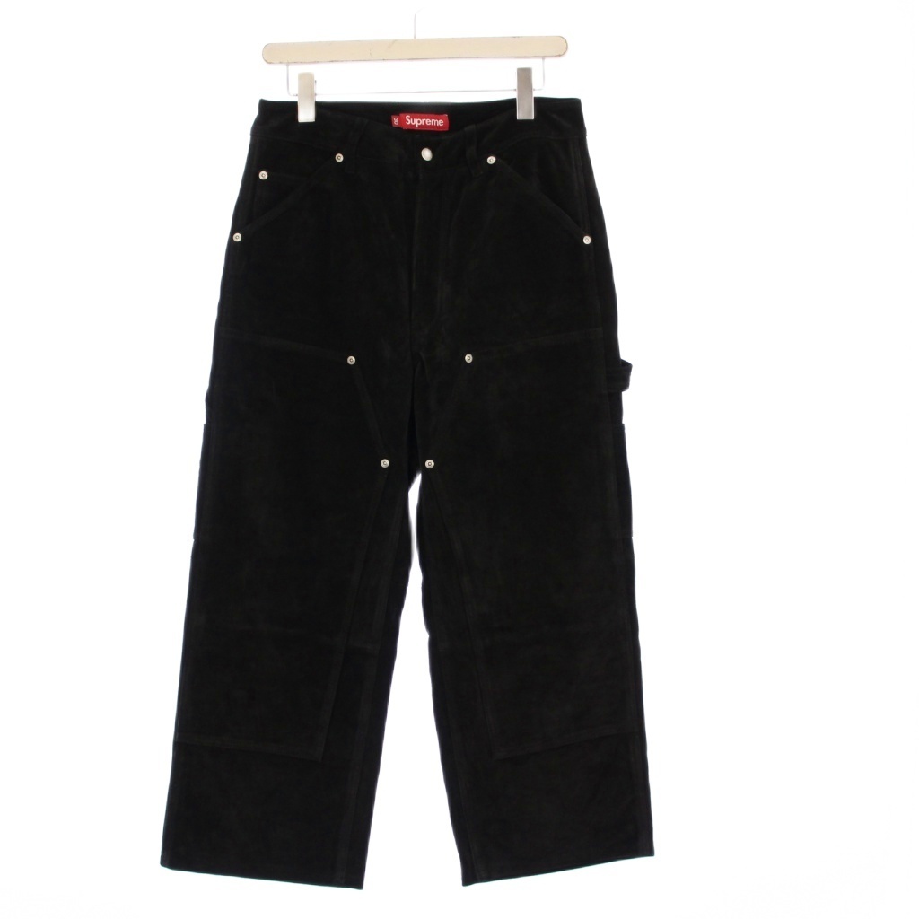 シュプリーム SUPREME 24AW Suede Double Knee Painter Pant スエードダブルニーペインターパンツ 30 黒 /KH メンズ拍卖