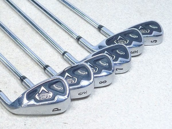 1601B04*12B▲Callaway GOLF/キャロウェイゴルフ・ゴルフクラブ アイアンセット・ERC HOT・5-9とP 計6本・右利き用拍卖