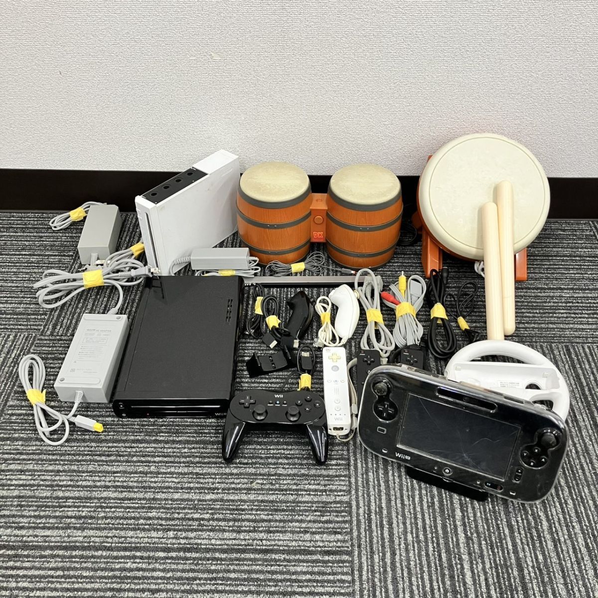 A241-F11-85 Nintendo 任天堂 wii wiiu 本体 まとめ売り RVL-001 WUP-010 WUP-101 通電確認済み FC拍卖