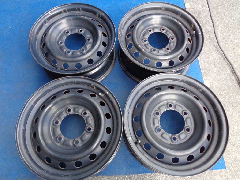 【送料込み】★ トヨタ 純正 ★ 200系 ハイエース ★ 6J/+35 PCD 139.7 ★ 4本セット ★ スチール 鉄チン ★拍卖