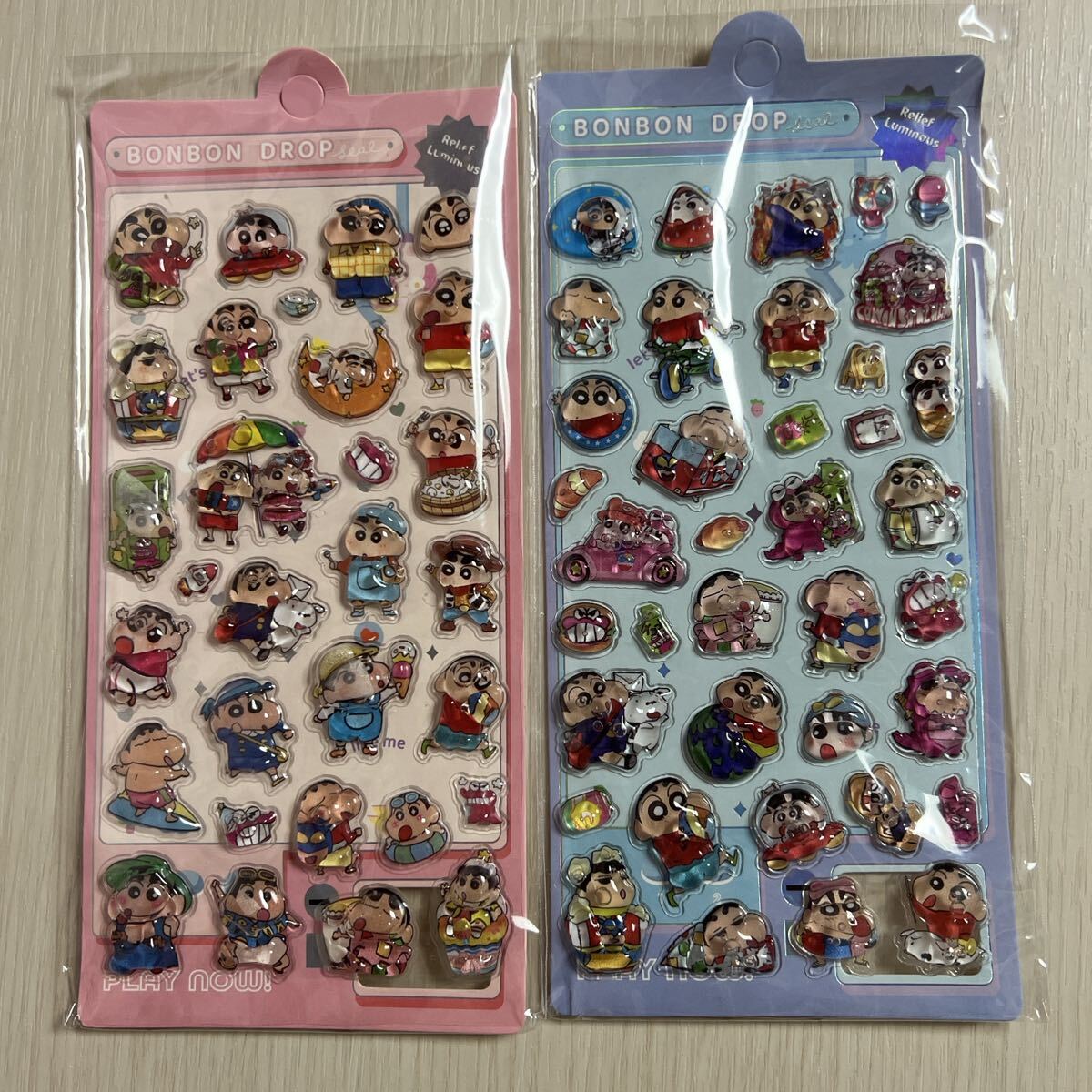 クレヨンしんちゃん ウォーターシール ボンボンドロップ シール【Lills19】4ウォーターインシール 水シール拍卖