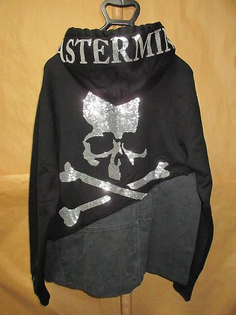 Mastermind JAPAN マスターマインド GREG LAUREN グレッグローレン スパンコール スカル ドッキング 再構築 パーカー 2拍卖