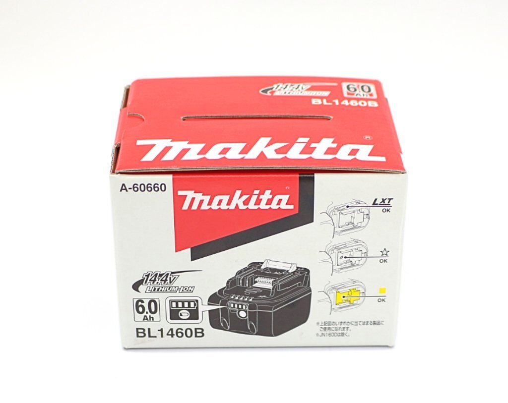 ■1円【未使用】マキタ 純正 リチウムイオンバッテリー BL1460B 14.4V 6.0Ah makita z_t拍卖
