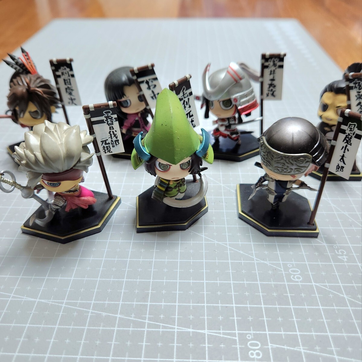 ワンコイングランデフィギュア 戦国BASARA 7体まとめ 毛利 浅井 松永 長曾我部元親 前田 お市 風魔 トレーディングフィギュア拍卖