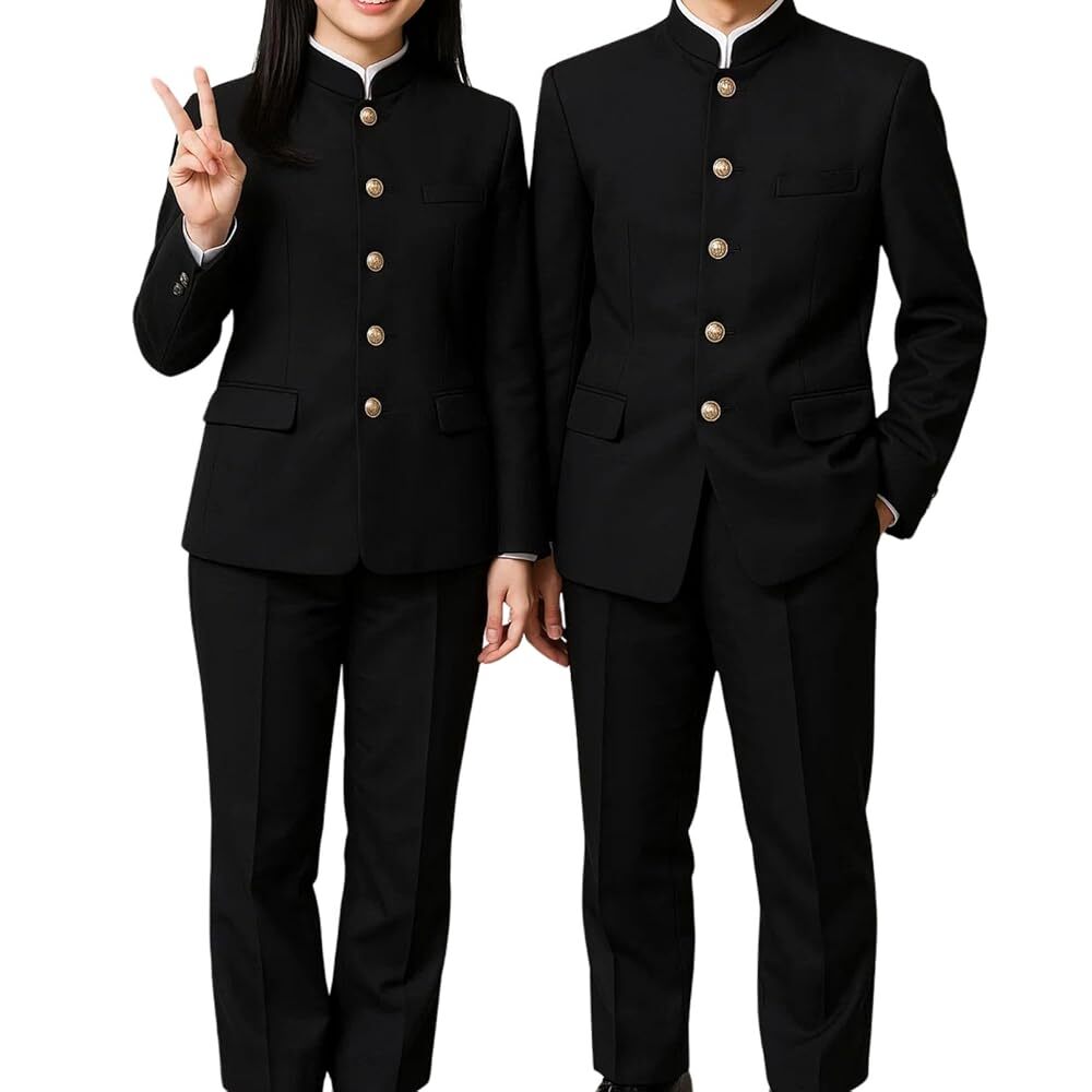 学ラン コスプレ 制服 学生 衣装 男子 男装 仮装 高校生 応援団 学生服 ユニセックス コスチューム 上下セット 3XL拍卖