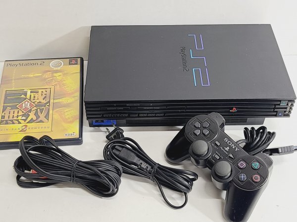 ☆ PS2 ☆ プレイステーション2 SCPH-30000 動作品 本体 コントローラー ケーブル 付属 三國無双 Playstation2 SONY B20拍卖