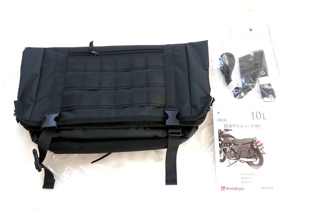 未使用新品! ヘンリービギンズ(デイトナ製)防水サイドバッグ「DHS-20」 10L ブラック 拍卖