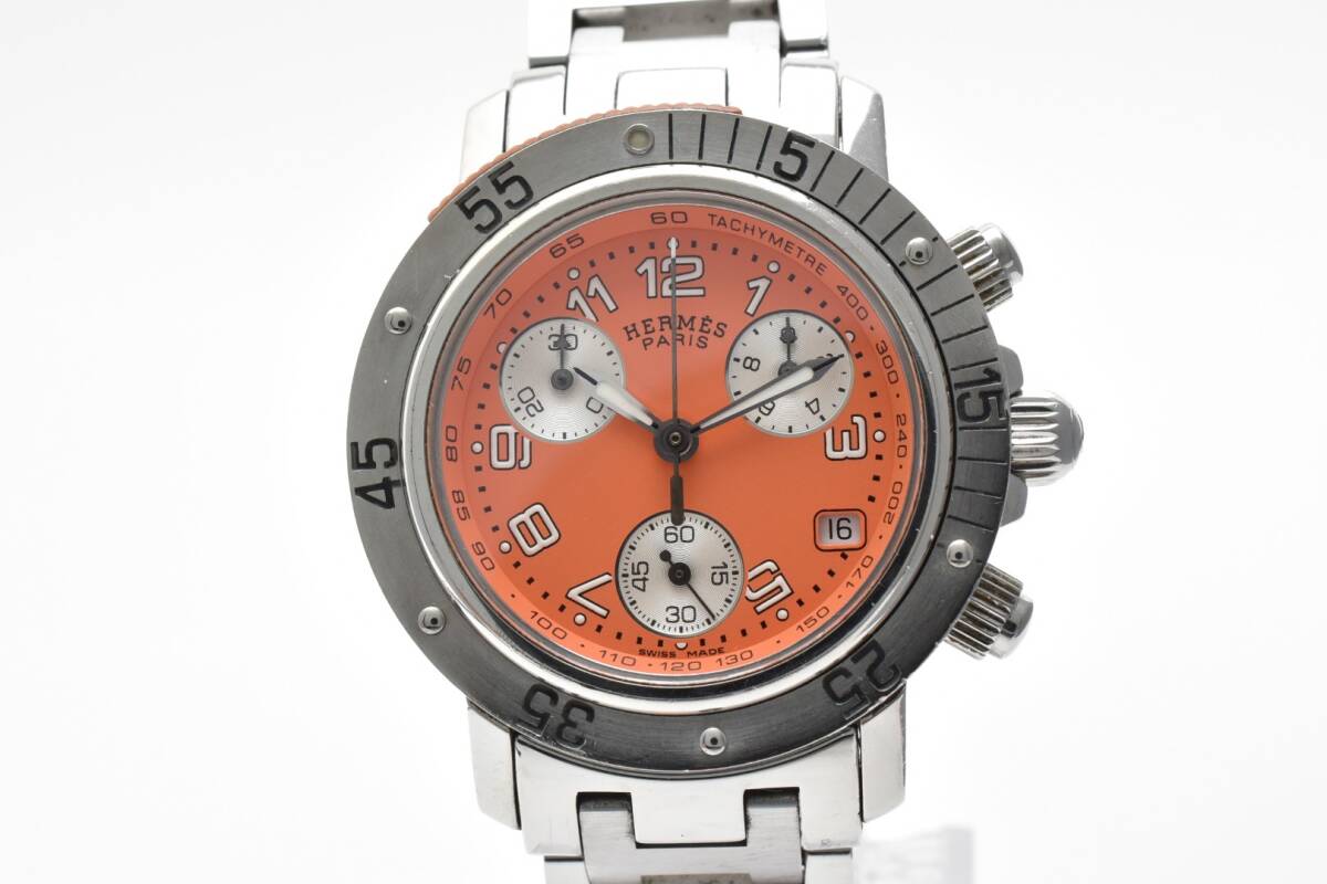 【希少美品 稼働品】HERMES Clipper Diver CL2.316拍卖