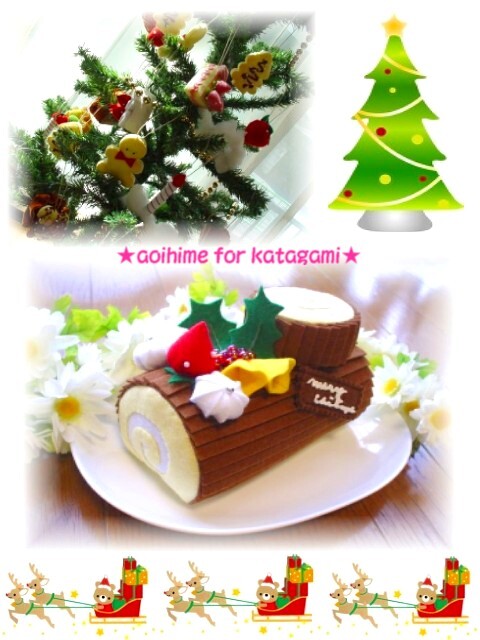 ★葵姫for型紙★フェルト★クリスマスオーナメント&ノエル★拍卖