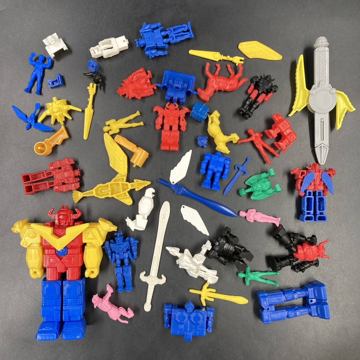 SUS706 バンダイ 星獣戦隊ギンガマン ギンガロボトリオ 超装光ギンガイオー ほか ミニプラ フィギュア 部品 パーツ まとめて ジャンク拍卖