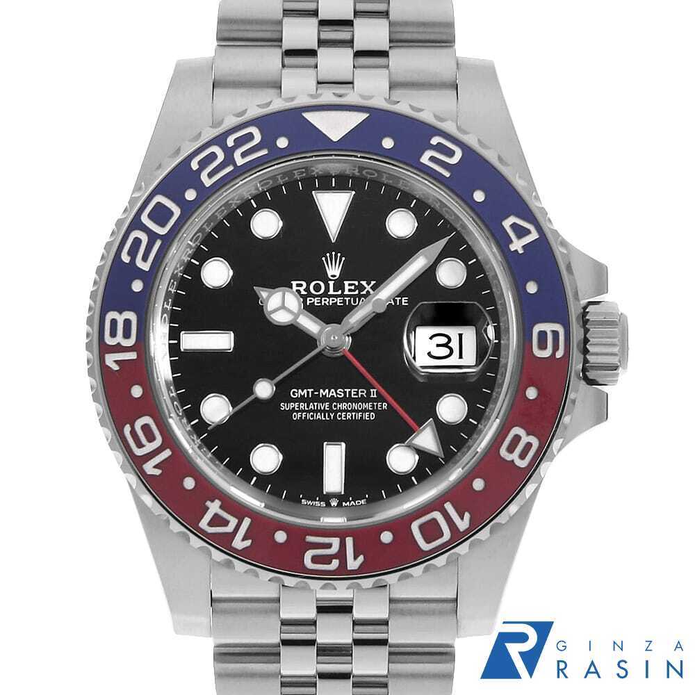 ロレックス GMTマスターII 126710BLRO ブラック マーク1 初期ベゼル 5列 ジュビリーブレス ランダム番 中古 メンズ 腕時計 1COWROAU0003拍卖