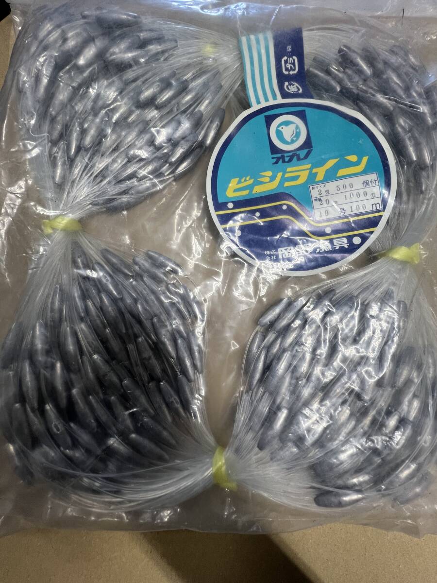 岡野漁具 ビシライン 3匁 20cm (1500匁) 50号 100m 未使用品拍卖
