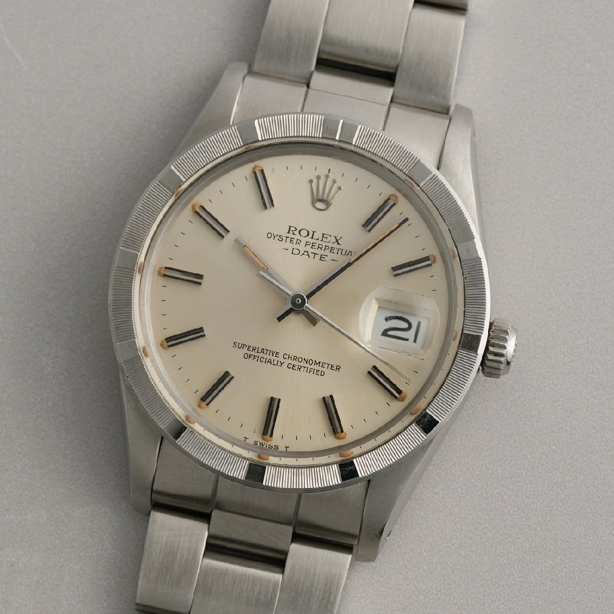 【OH済】1982年 ロレックス オイスター ref15010 エンジンターンド クロノメーター ポストヴィンテージ 箱拍卖