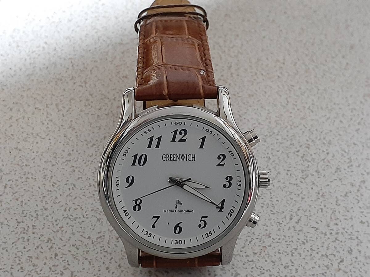 maruman 電波時計 GREENWICH MJW1201 マルマン 現状ジャンク品拍卖