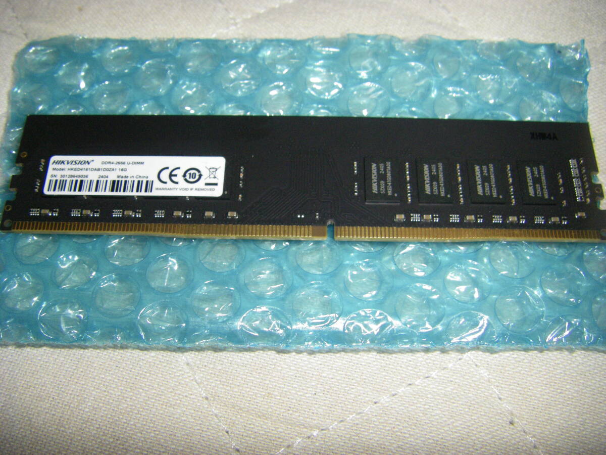16GB DDR4-2666 完全動作品 メーカーPC相性問題無しHIKVISION製拍卖