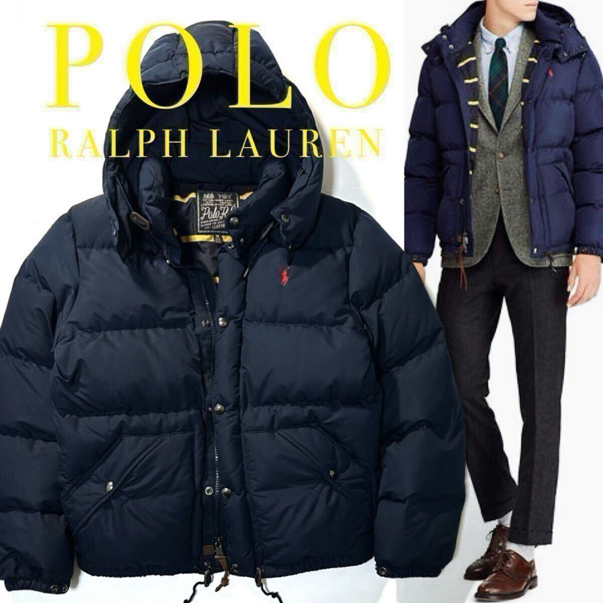 【POLO RALPH LAUREN】ポロ ラルフローレン 定価6.1万 Water Repellent Down Jacket 撥水加工 フーディダウンジャケット ダウンパーカー拍卖