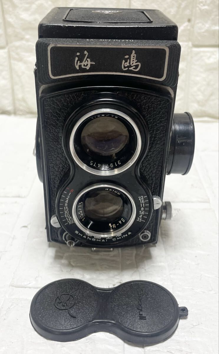 海鴎 シーガル Seagull 2眼レフ HAIOU SA-85 1:3.5/75 カメラ レンズキャップあり L24拍卖