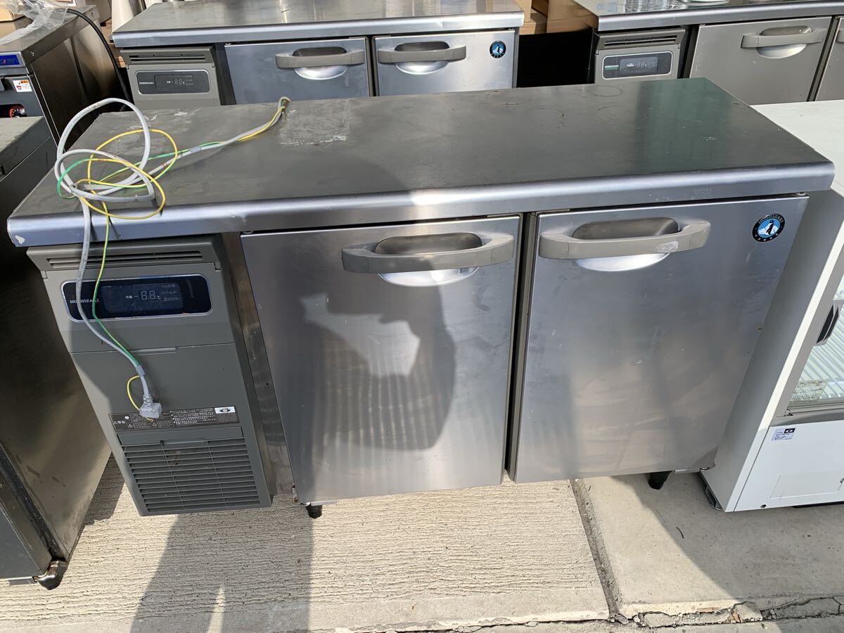 2022年 ホシザキ 業務用 台下冷蔵庫 単相100V コールドテーブル RT-120MTCG-ML 幅1200×奥行450×高さ800mm 台下冷蔵庫拍卖