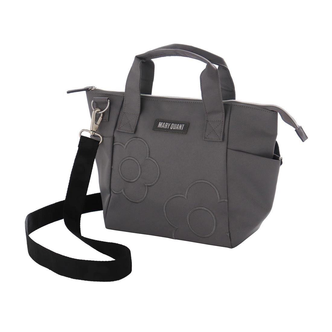 ■■202512即決■ MARY QUANT マリークワント新品グレー デイジー刺繍トートバッグ / 保冷 バッグ拍卖